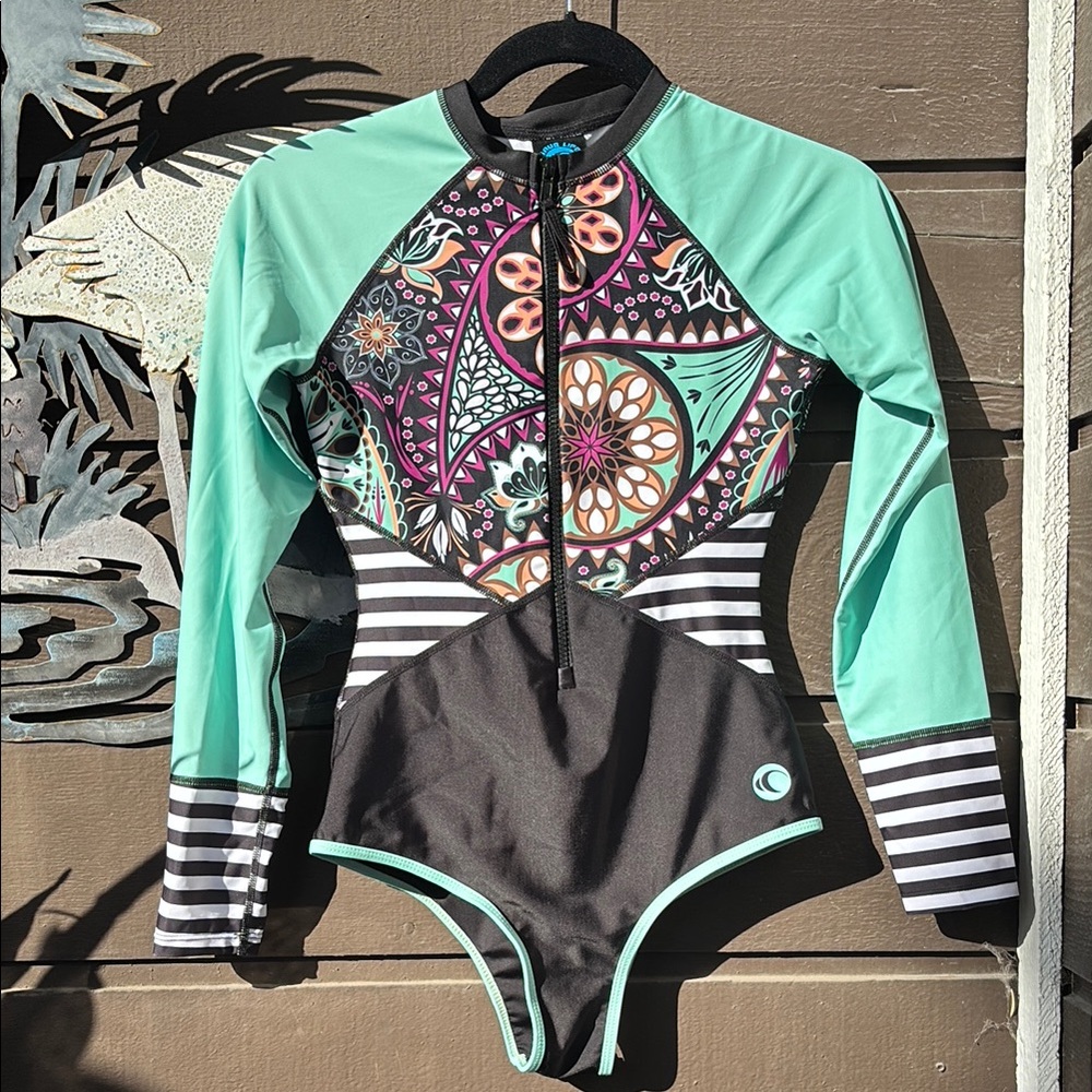Wave Life Colorful Long Sleeve Surf Suit UV Protection +50
